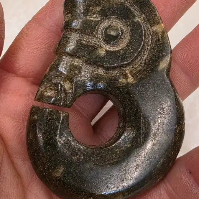 [BUNJANG] Hongshan Culture Jade Dragon Carving / 고옥에강옥 홍산문화옥 옥저룡 0528