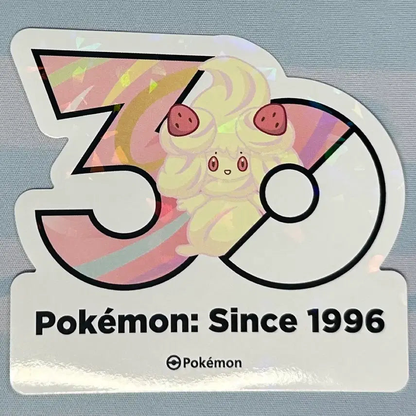 [BUNJANG] Pokemon 30th Anniversary Mawhipp Sticker / [포켓몬 30주년 기념 로고스티커]마휘핑