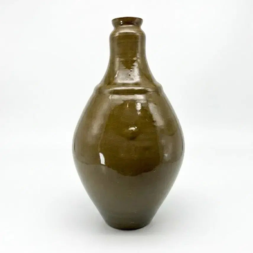 [BUNJANG] Antique White Porcelain Iron-Painted Vine Motif Gourd-Shaped Large Bottle / 도자기 연대감 있는 백자 철화 넝쿨문 표형 대병