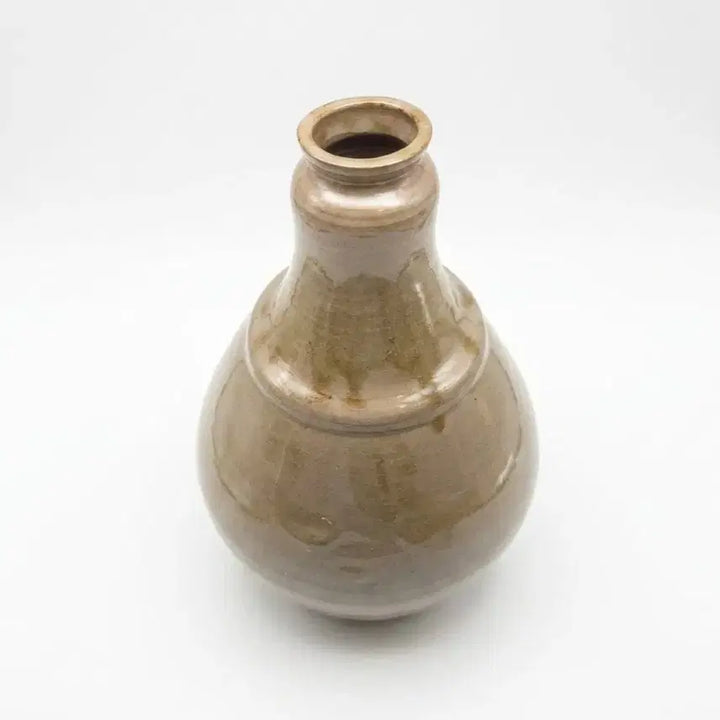 [BUNJANG] Antique White Porcelain Iron-Painted Vine Motif Gourd-Shaped Large Bottle / 도자기 연대감 있는 백자 철화 넝쿨문 표형 대병