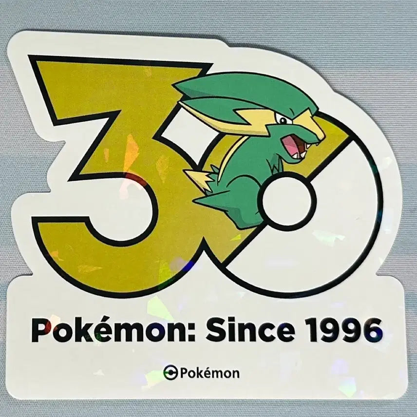 [BUNJANG] Pokemon 30th Anniversary Thundurus Logo Sticker / [포켓몬 30주년 기념 로고스티커]썬더라이