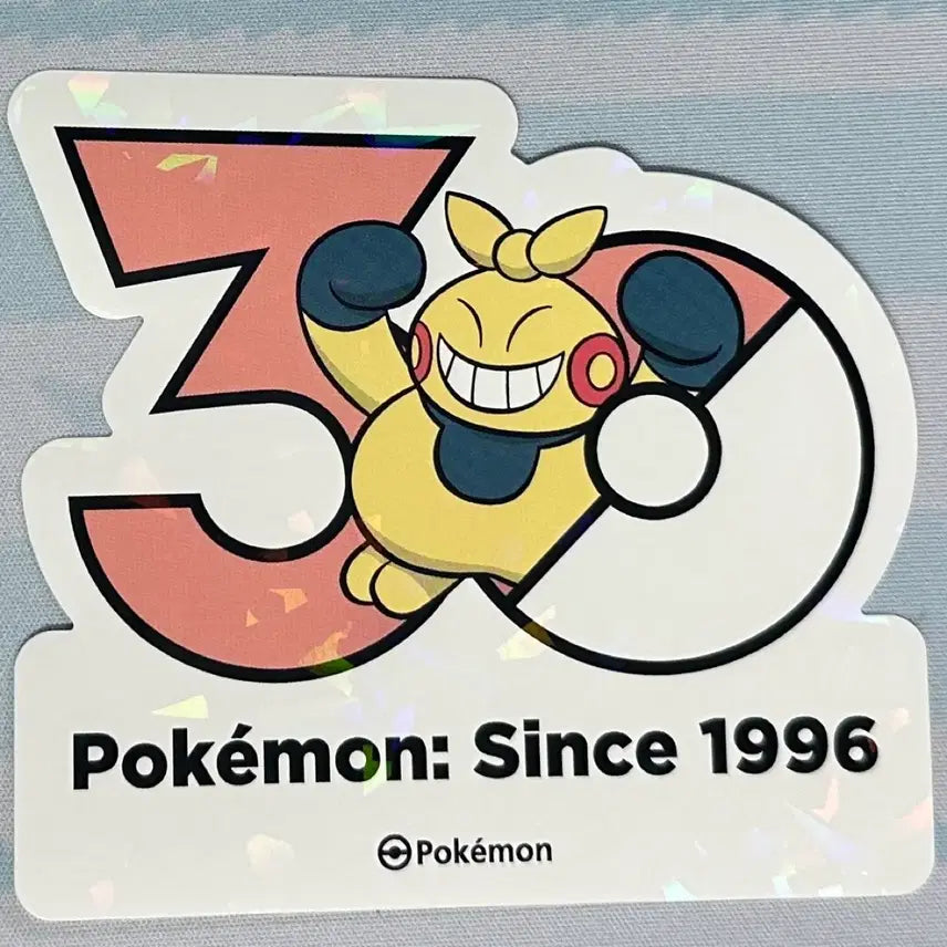 [BUNJANG] Pokemon 30th Anniversary Logo Sticker / [포켓몬 30주년 기념 로고스티커]마크탕