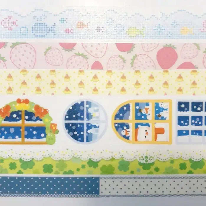 [BUNJANG] Artist-Designed Pattern Masking Tape Set / 다꾸 마스킹테이프 마테 띵 (4)