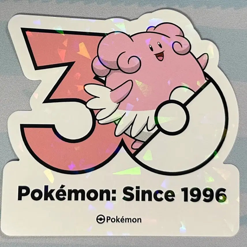 [BUNJANG] Pokemon 30th Anniversary Happiness Logo Sticker / [포켓몬 30주년 기념 로고스티커]해피너스
