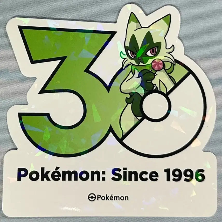 [BUNJANG] Pokemon 30th Anniversary Logo Sticker Narote / [포켓몬 30주년 기념 로고스티커]나로테