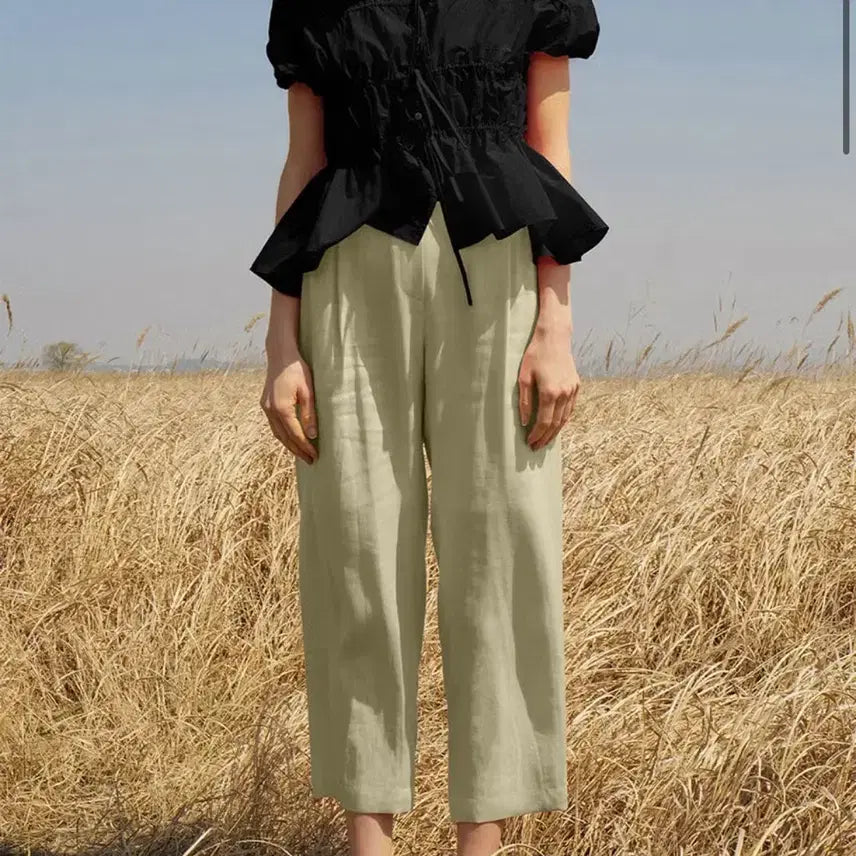 [BUNJANG] J.Cheong Blair Shirring Trousers Celadon Green M / 새상품)제이청 여름 바지 Blair Shirring Trous