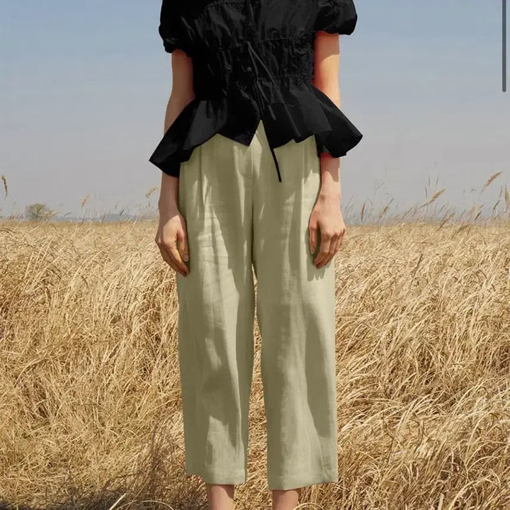 [BUNJANG] J.Cheong Blair Shirring Trousers Celadon Green M / 새상품)제이청 여름 바지 Blair Shirring Trous