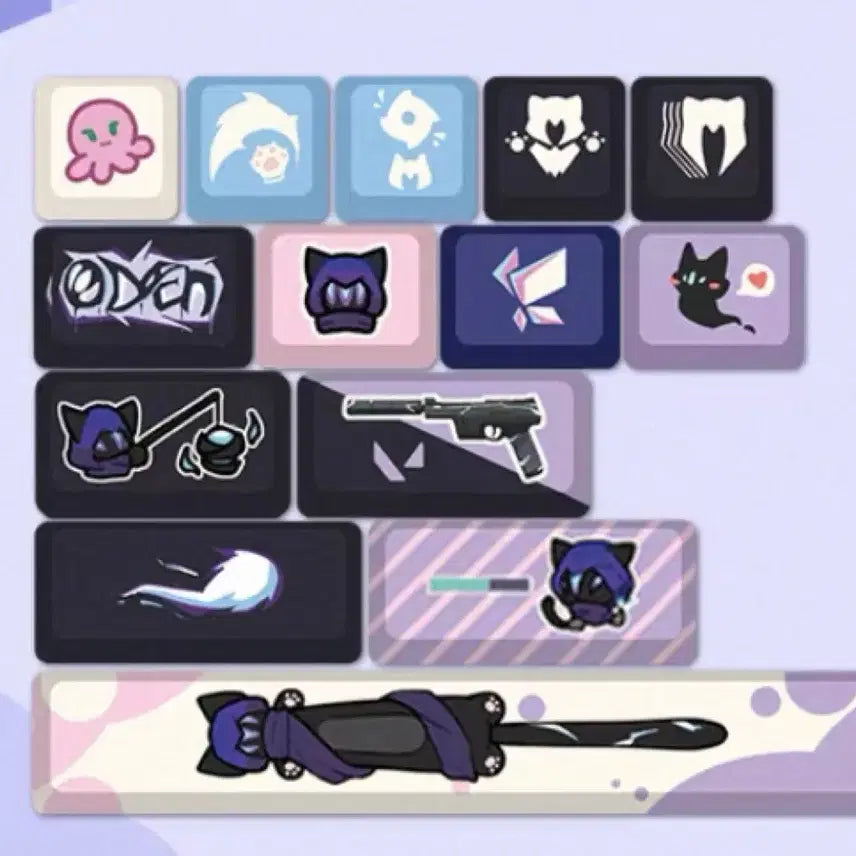 [BUNJANG] Valorant Omen Keycap Set / 발로란트 오멘 키캡