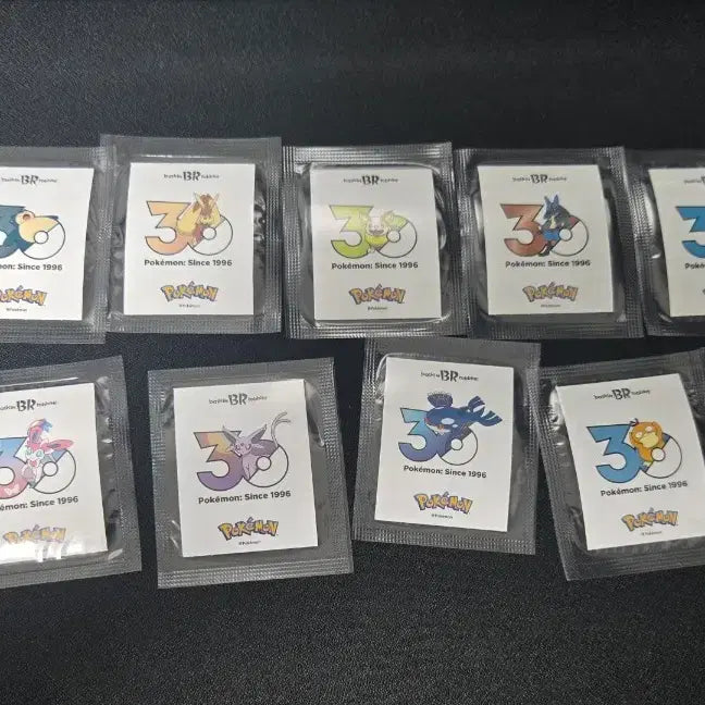 [BUNJANG] Baskin Robbins Pokemon 30th Anniversary Stickers (Trade) / (판매) 베스킨라빈스 포켓몬 스티커 베라 스티커 베라 띠부씰