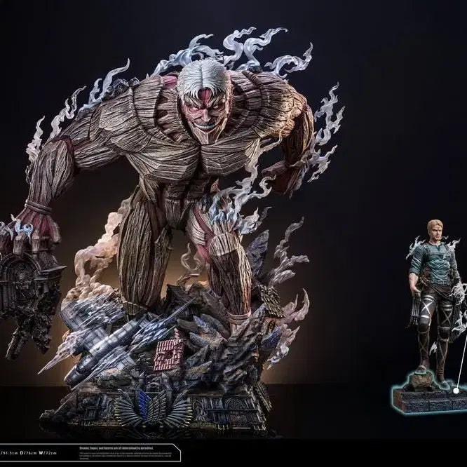 [BUNJANG] HERTZ Armored Titan &amp; Reiner Resin Statue / [양도]진격의거인 레진 HERTZ 갑옷거인&amp;라이너