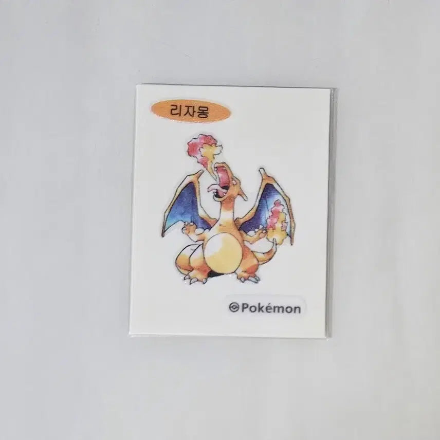 [BUNJANG] Pokemon 30th Anniversary Artworks Charizard Sticker / 포켓몬 30주년 아트웍 리자몽 띠부씰 판매