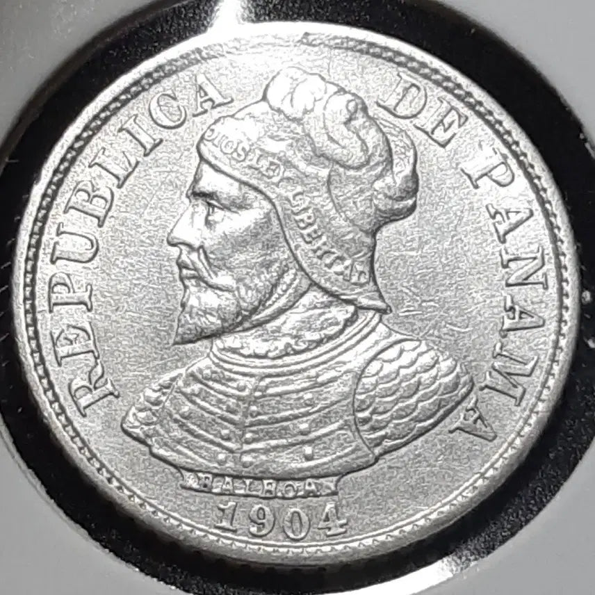 [BUNJANG] Panama 1904 5 Centesimos Silver Coin - Uncirculated / [은화] 파나마 미사용- 1904년 5센테시모스.외국주화 주화 화폐 동전