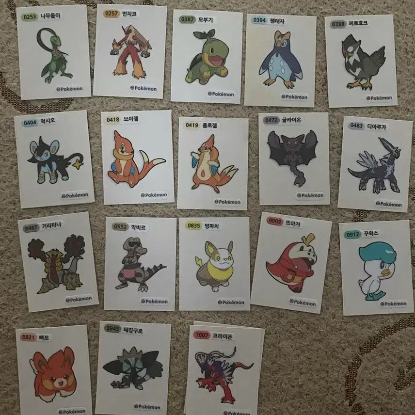 [BUNJANG] Pokemon Sticker Collection / 포켓몬띠부씰 판매및교환