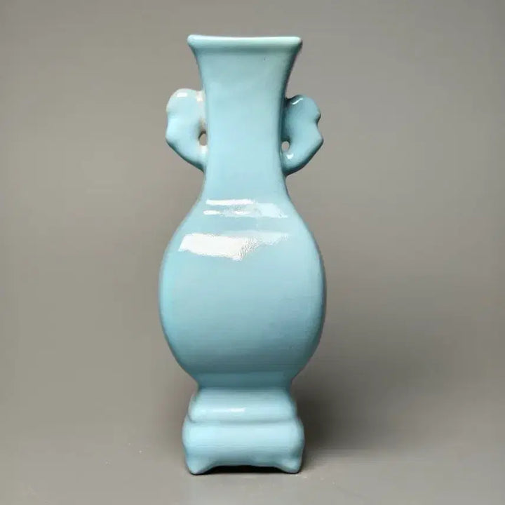 [BUNJANG] Song Yeo Yo Celadon Twin Horn Vase Antique Chinese Porcelain / 송 여요 청자 쌍이각병 중국도자기 골동품 고미술품 수집품