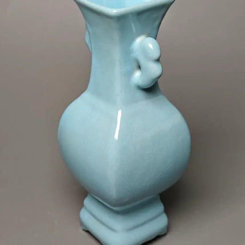 [BUNJANG] Song Yeo Yo Celadon Twin Horn Vase Antique Chinese Porcelain / 송 여요 청자 쌍이각병 중국도자기 골동품 고미술품 수집품