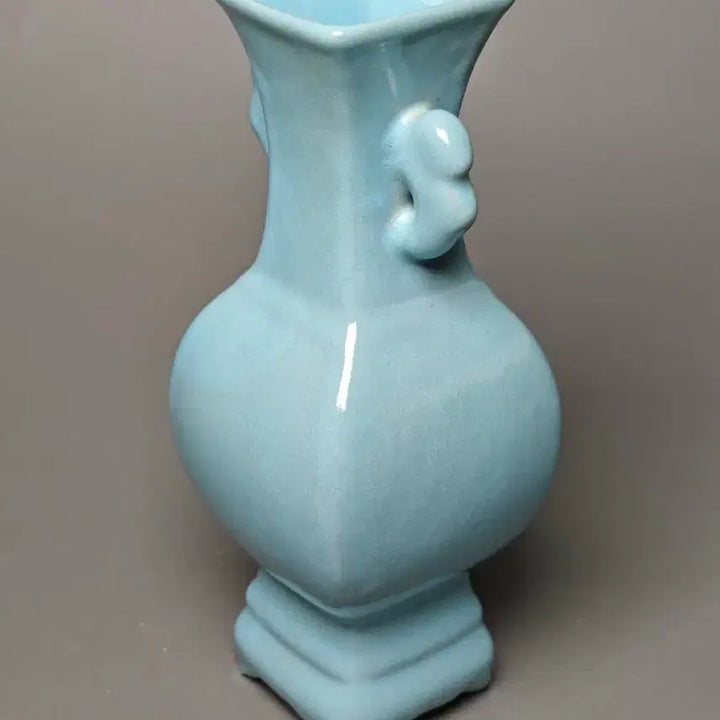 [BUNJANG] Song Yeo Yo Celadon Twin Horn Vase Antique Chinese Porcelain / 송 여요 청자 쌍이각병 중국도자기 골동품 고미술품 수집품