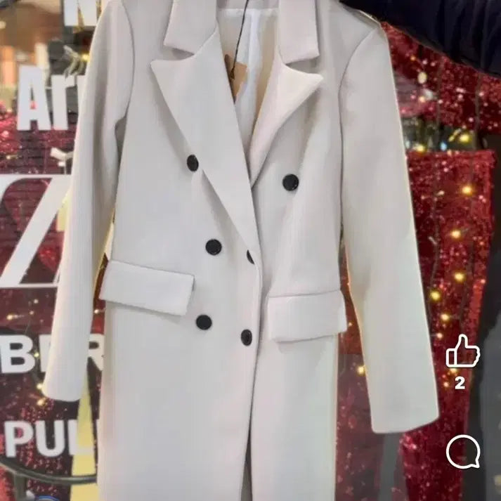 [BUNJANG] Imported Double-Button Long Jacket / 수입) 더블버튼 롱 자켓