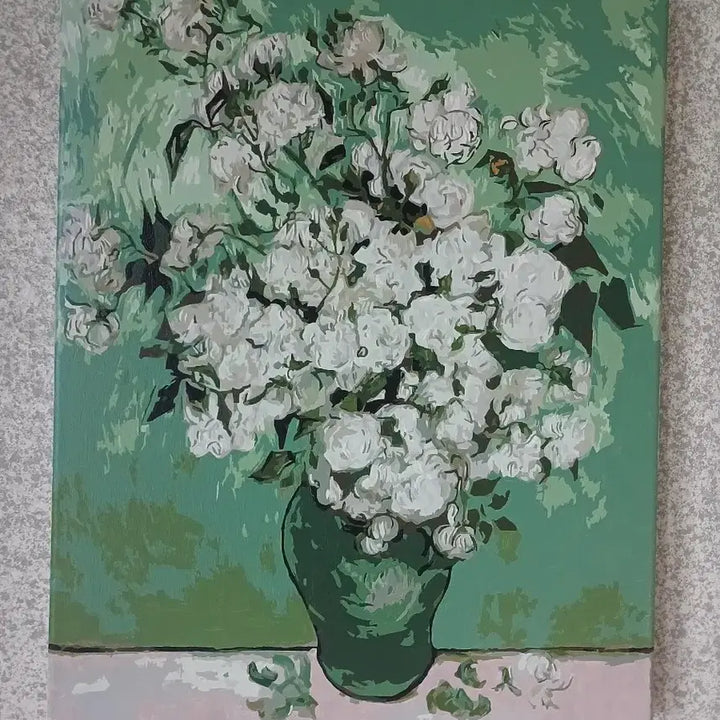 [BUNJANG] Oil Painting Vase with Flowers / 화병 유화 그림