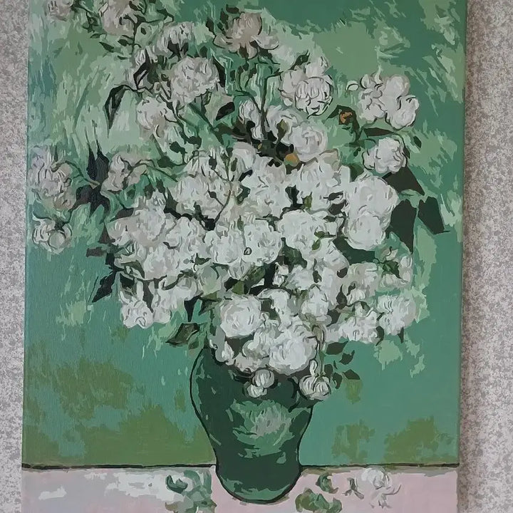 [BUNJANG] Oil Painting Vase with Flowers / 화병 유화 그림