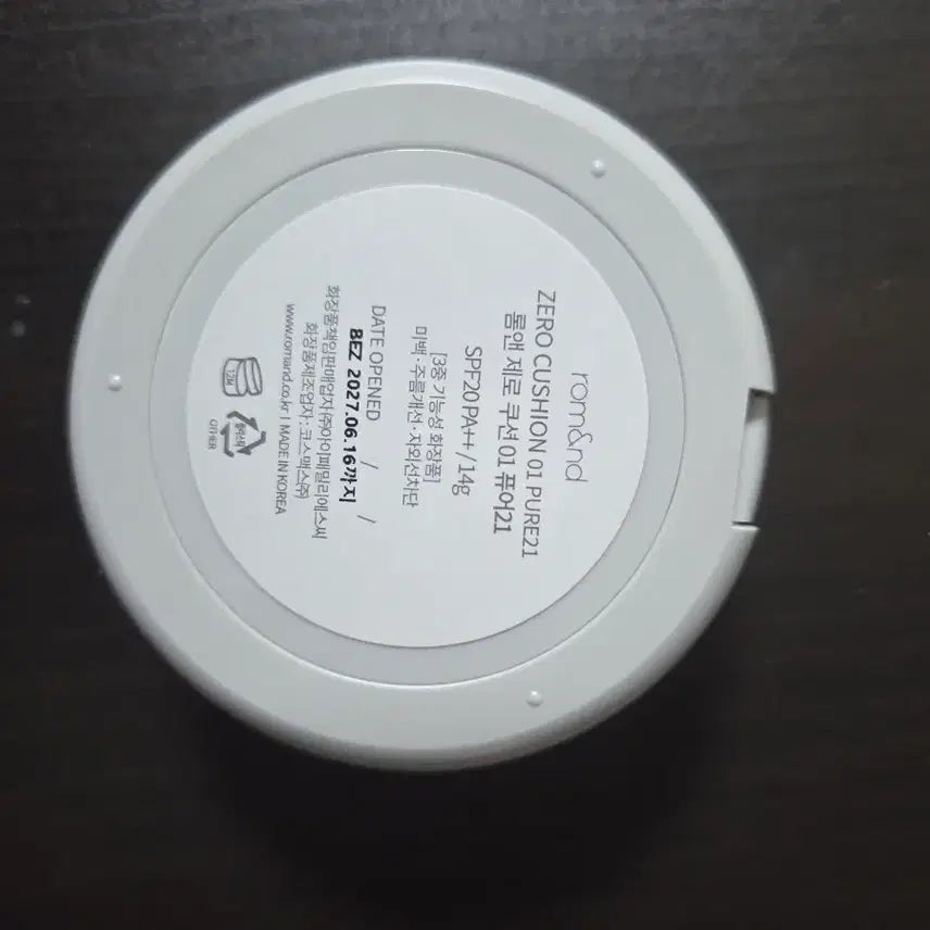 [BUNJANG] Rom&amp;nd Zero Cushion No. 01 Pure 21 / 롬앤 제로쿠션 01 퓨어21