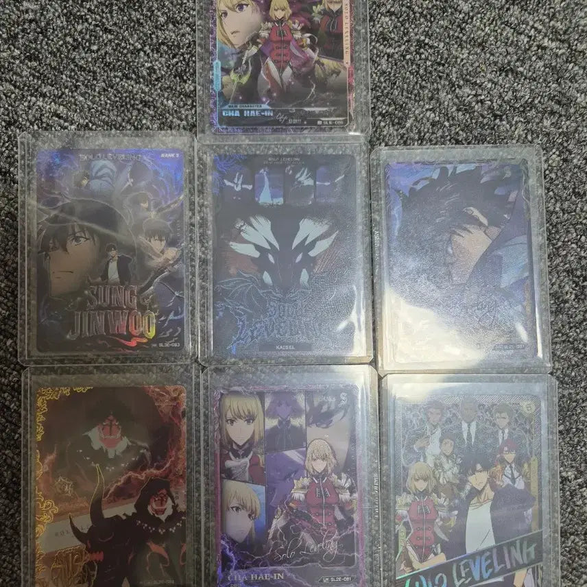 [BUNJANG] Solo Leveling Card Bundle Set / 나혼자만레벨업,나혼렙 카드 일괄(hr*,ur*,hr등등 다수 보유)