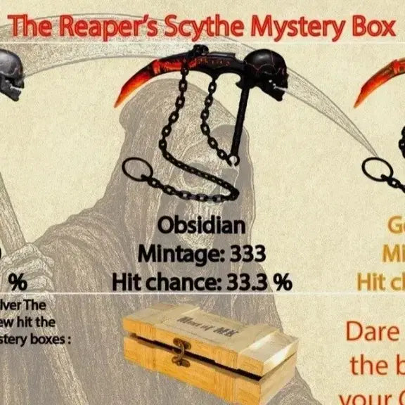 [BUNJANG] 2025 Cameroon 2 oz Grim Reaper Mystery Box Gold Plated Case Silver Coin / 2025 카메룬 2온스 사신 미스터리 박스 골드 도금 케이스 실버