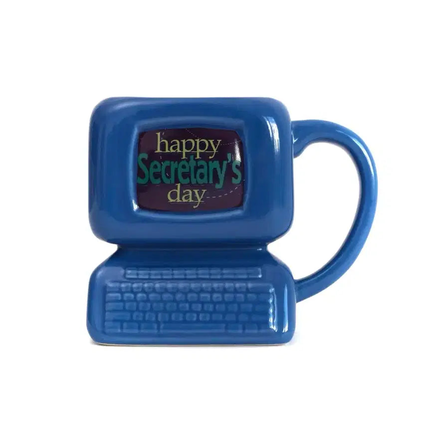 [BUNJANG] Vintage Computer Ceramic Organizer Cup Mug / 빈티지 오브제 오거나이저 컵 머그