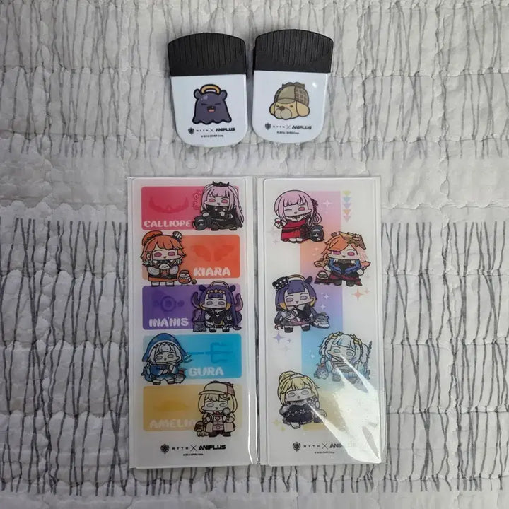 [BUNJANG] Hololive EN HoloMyth Acrylic Memo Board &amp; Magnet Clip Set / hololive EN 메모보드 &amp; 마그넷 집게 HoloMyth 애니플러스