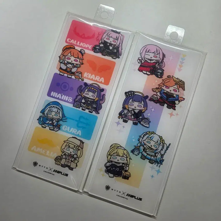 [BUNJANG] Hololive EN HoloMyth Acrylic Memo Board &amp; Magnet Clip Set / hololive EN 메모보드 &amp; 마그넷 집게 HoloMyth 애니플러스