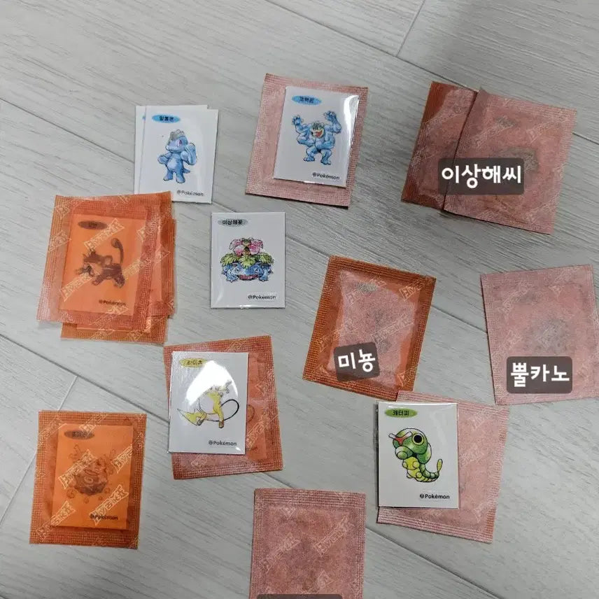 [BUNJANG] Pokemon Stickers Artwork 1996 / 포켓몬 띠부씰 아트워크 아트웍 1996 교환