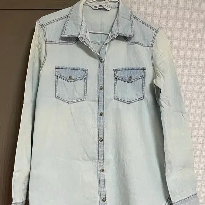 [BUNJANG] Zara Basic Denim Shirt / 자라 베이직 데님 셔츠