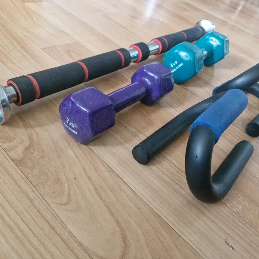 [BUNJANG] Home Training Pull-up Bar, Dumbbell, and Push-up Bar Set / 아령 턱걸이 푸쉬업 바 홈 트레이닝 운동기구