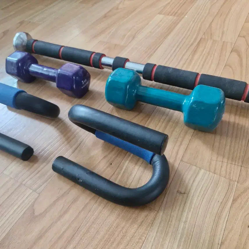 [BUNJANG] Home Training Pull-up Bar, Dumbbell, and Push-up Bar Set / 아령 턱걸이 푸쉬업 바 홈 트레이닝 운동기구