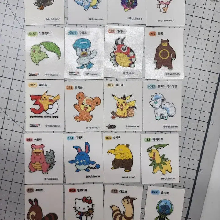 [BUNJANG] Pokemon Sanrio Stickers / 포켓몬 산리오 띠부씰 판매 급처