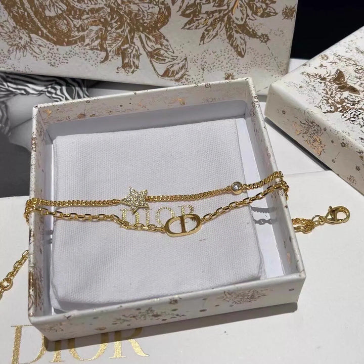 [BUNJANG] Dior CD Star Bracelet Gold / 디올 CD 별 팔찌  골드