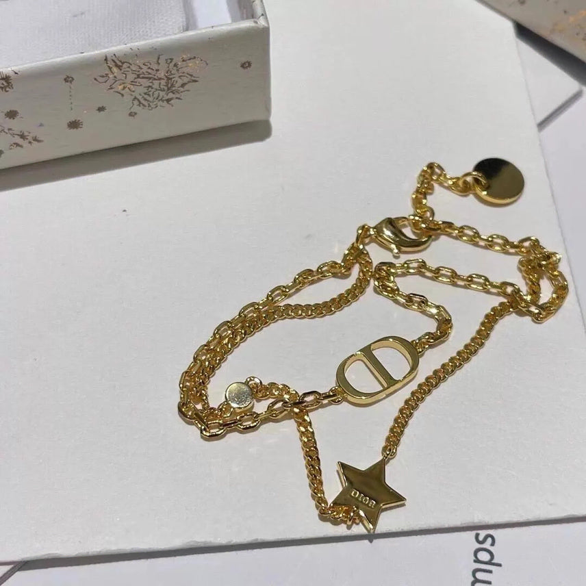 [BUNJANG] Dior CD Star Bracelet Gold / 디올 CD 별 팔찌  골드