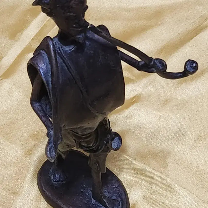 [BUNJANG] Bronze "Jangjuk" Figure, Arab/Middle Eastern Style / 청동 장죽 한량 인물상 작품