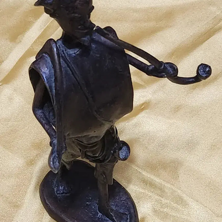 [BUNJANG] Bronze "Jangjuk" Figure, Arab/Middle Eastern Style / 청동 장죽 한량 인물상 작품