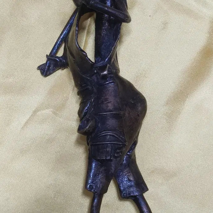 [BUNJANG] Bronze "Jangjuk" Figure, Arab/Middle Eastern Style / 청동 장죽 한량 인물상 작품