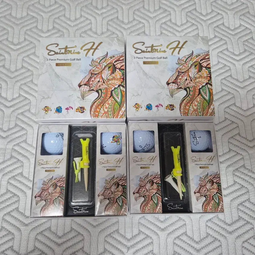 [BUNJANG] Saint Nine H Golf Balls 6-Ball + Tee Set (2 Boxes) / 세인트나인 H 골프공 6구 +티세트  2박스
