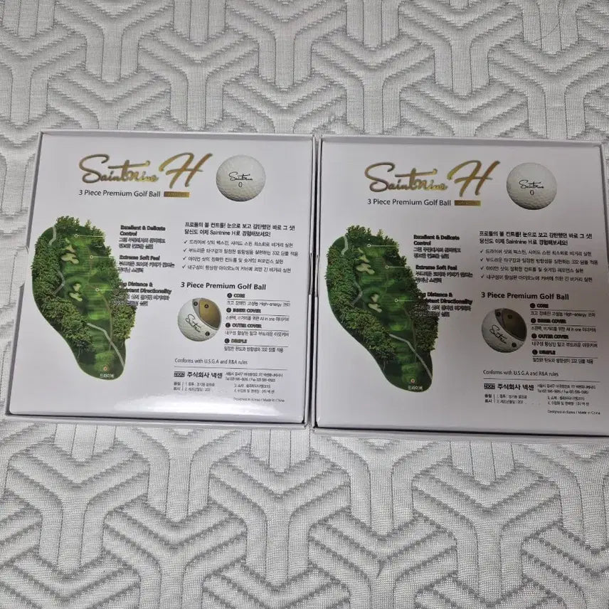 [BUNJANG] Saint Nine H Golf Balls 6-Ball + Tee Set (2 Boxes) / 세인트나인 H 골프공 6구 +티세트  2박스