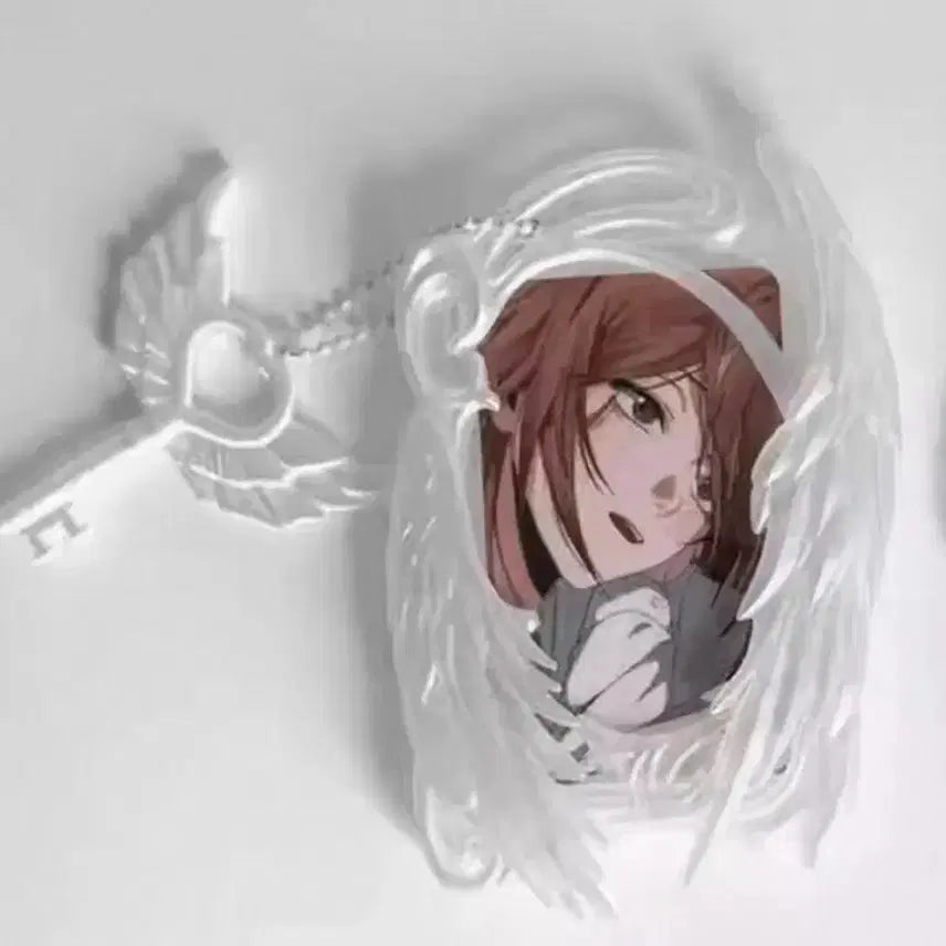 [BUNJANG] Angel Core 3D Binder Photocard Holder with Keychain / 천사 날개 3D 포카홀더 유광 키링