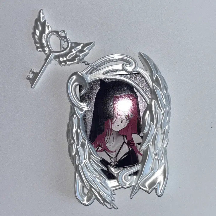 [BUNJANG] Angel Core 3D Binder Photocard Holder with Keychain / 천사 날개 3D 포카홀더 유광 키링