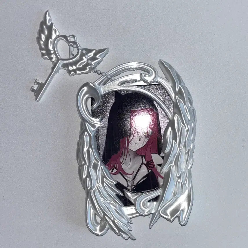 [BUNJANG] Angel Core 3D Binder Photocard Holder with Keychain / 천사 날개 3D 포카홀더 유광 키링