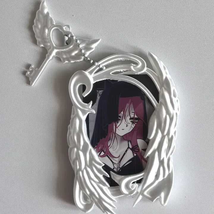 [BUNJANG] Angel Core 3D Binder Photocard Holder with Keychain / 천사 날개 3D 포카홀더 유광 키링