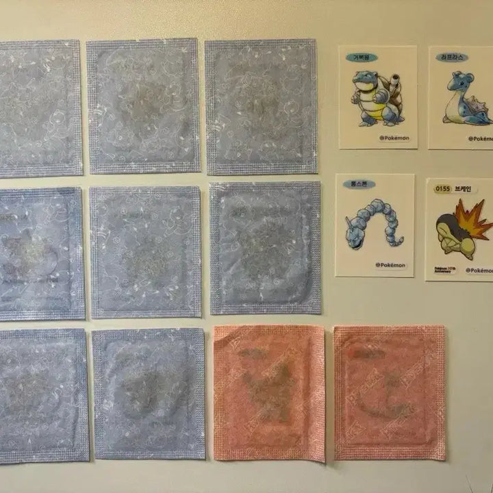 [BUNJANG] Pokemon Pichu 30th Anniversary Sealed Stickers Bundle / [반택포]포켓몬 띠부씰 일괄(총 18장)