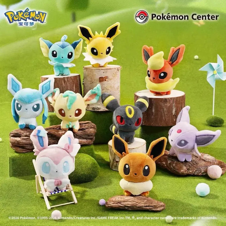 [BUNJANG] Pokemon Center Chubby Dolls Leafeon Plush Charm / 포켓몬스터 센터 중포센 누이 돌즈 인형 키링 이브이즈 리피아