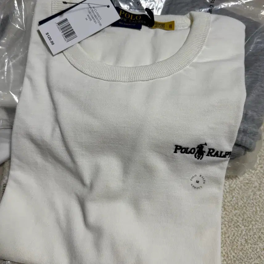 [BUNJANG] Polo Ralph Lauren White Short Sleeve T-Shirt / 폴로 랄프로렌 화이트 반팔 티셔츠 S,M