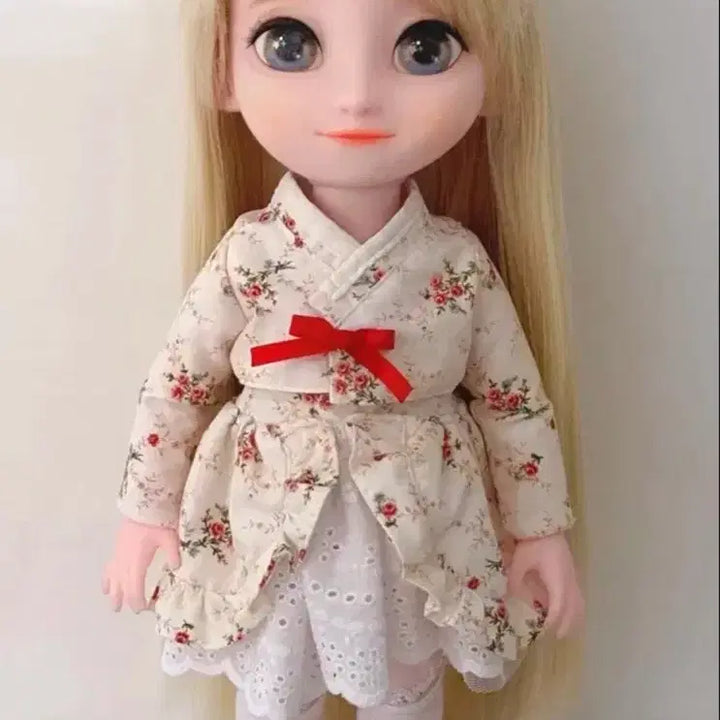 [BUNJANG] Disney Baby Doll Elsa Hair Styling Repaint Outfit Doll Set / 디즈니 베이비돌 엘사 식모 리페인팅 의상 옷 인형 세트 판매