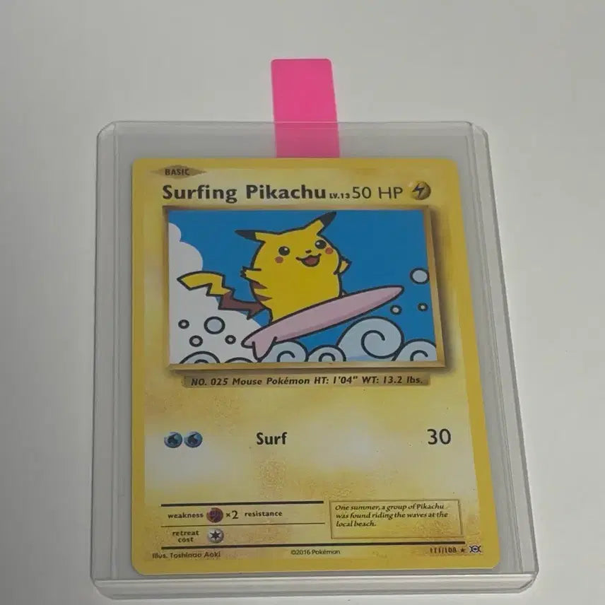 [BUNJANG] Pokemon TCG English Version Surfing Pikachu Card / 2016 포켓몬카드 영문판 서핑 피카츄 surfing pikachu